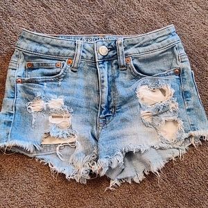 American eagle high-rise festival shorts
